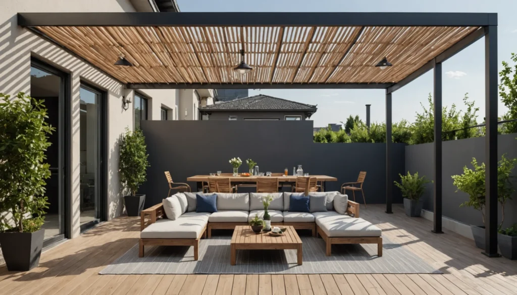 couvrir une terrasse contre la pluie