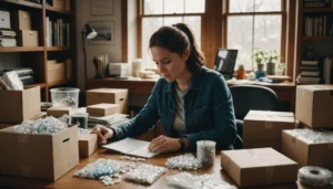 travailler à domicile emballage