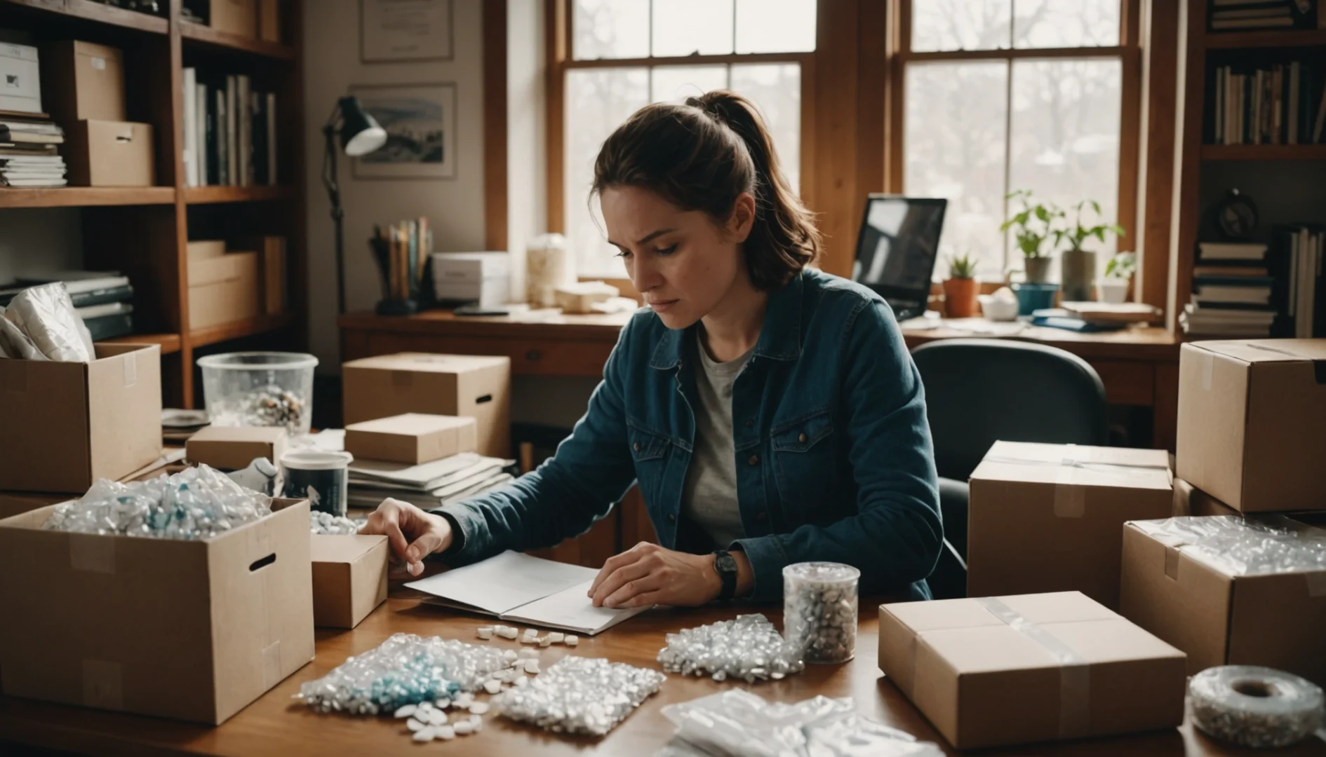 travailler à domicile emballage