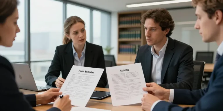 différence entre part social et action